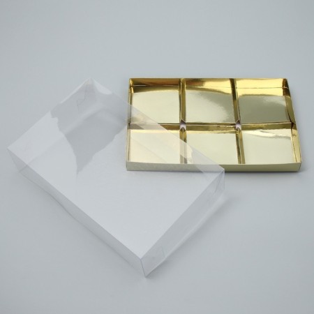 Confectionery box for mousse cakes "Shampan", 27 x 17.8 x 6.5 cm-2