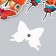 Butterflies cardboard "natural" set 12 pcs h = 4-10 cm on magnet