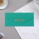 Money envelope "Congratulations!" Soft's software, embossing, turquoise color, 9x19 cm
