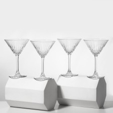 A set of glass glasses for Martini Elysia, 220 ml, 4 pcs