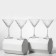 A set of glass glasses for Martini Elysia, 220 ml, 4 pcs