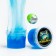 Slime "Glass" blue with capsule silver inside, 90 g in a bank, mix