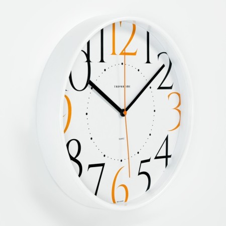 Wall clock, series: interior "Edith" d = 30.5 cm, white-1