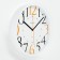 Wall clock, series: interior "Edith" d = 30.5 cm, white