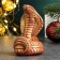 Figure "Cobra Malaya" burgundy with gilding, 6x4x4cm