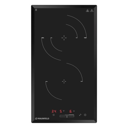 Hon surface Maunfeld CVCE292SDBK Lux, electric, 2 burners, sensor, black