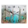 Carty clock is wall-mounted, interior "mountain lake", silent, 30 x 40 cm