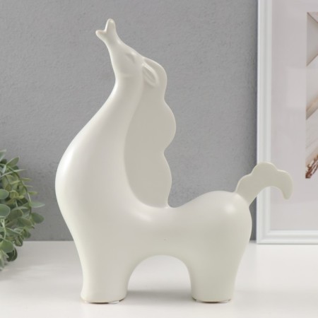Souvenir Ceramics "Proud Horse" White 7.5x26x31 cm