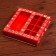 Box for sweets, 8 sweets and chocolate, 17.7 x 17.7 x 3.8 cm "Christmas tree toys"