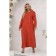 Female dress, size 48, terracotta color