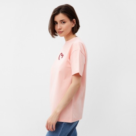 Women's T-shirt Minaku "Heart" Persian color, river 52-2
