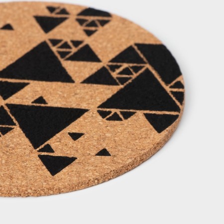 Set of stands for hot shares "Triangles", 6 pcs, d = 10 cm-2