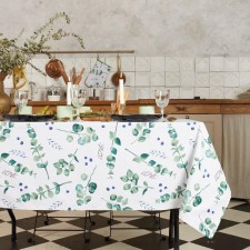 Ethel tablecloth Eucalyptus 146x180cm, 100% cotton, sarzha 190 g/m2
