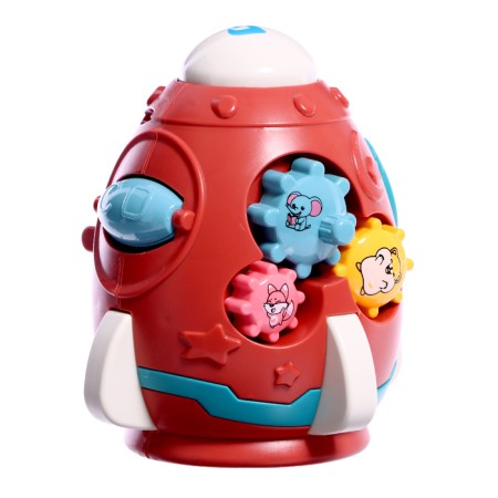 Developing toy "Rocket", sound effects, color mix-7