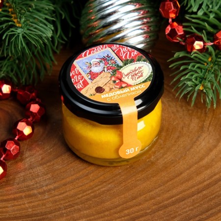 Honey mousse "Mail Santa Claus", with sea buckthorn, 30 g-1