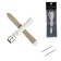 Solomon watch strap 14 mm, genuine leather, L-20 cm, white
