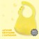 Blory for feeding "Leo" silicone with pocket, yellow color