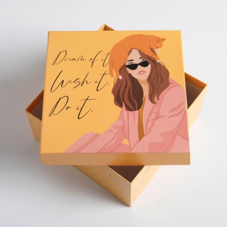 Set of boxes 5 in 1, gift packaging, “style”, 14 x 14 x 8-22 x 22 x 12 cm-12