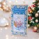 Postcard "Happiness and Joy in the New Year!" embossing, horses, 18 x 12 cm