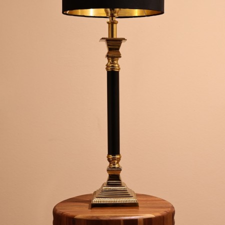 Lamp desktop "Steel" 1x60W, E27 golden-black 31x31x66 cm-3