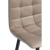 Hilly stool for metal/velor, black/beige 43x42x93 cm
