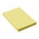 Block with a sticky edge of 51 mm x 76 mm, 80 sheets, pastel, yellow