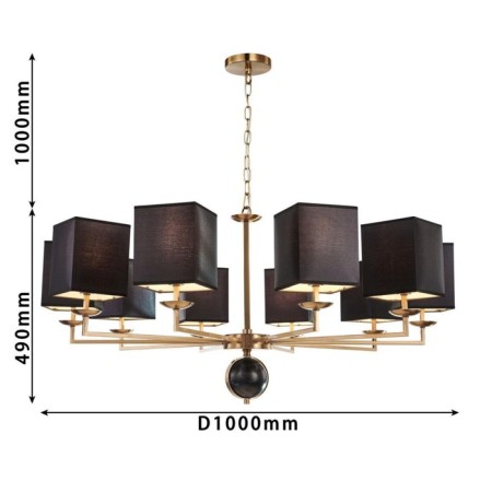 DIVA hanging chandelier 1000 mm, E14 400W-2