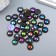 Decor for creativity Plastic "Half -Pesterpower Black holography" set 40 pcs 1.4x1.4x0.4 cm