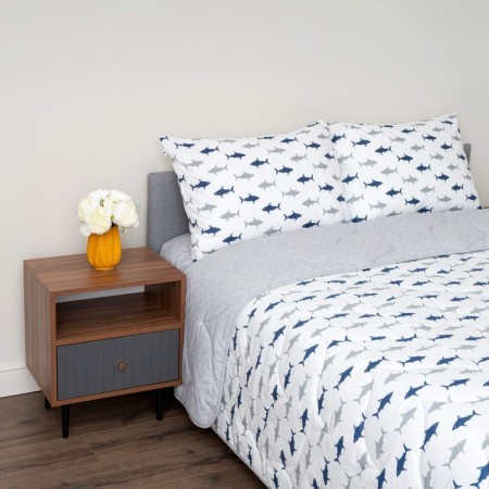 Set 1.5 joint venture: blanket 145x220 cm, sheet 150x220 cm, pillowcases 50x70 cm - 1 pcs