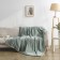 Caroline bedspread, size 220x240 cm, green color