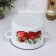 Cylindrical pan, 5 l, induction, neckline mix, white color