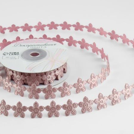 Figure tape "Flower", 18 mm, 9 ± 0.5 m, powder color