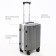 Small suitcase 20 ", lightning department, 2 code locks, 4 wheels, hook, color gray color