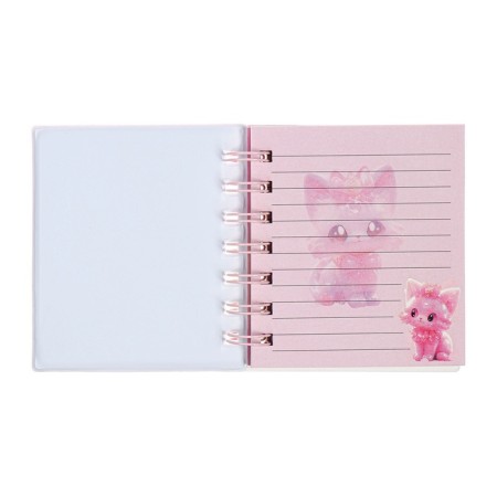 Notebook Gift Book on the crest 80l, line, color block, PVC Cat cover 3D (10x10.5cm) 10539-4