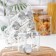 Set for glass spices on the high-tech stand, 19 × 16 cm, 90 ml, 4 × 9.5 cm, 9 pcs