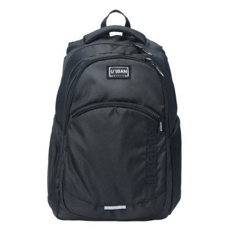 Youth backpack, 47 x 32 x 17 cm, ergonomic back, Stavia urban, black-1