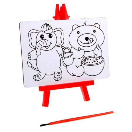 Coloring on the stand "Friends" + brush
