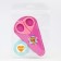 Children's, safe, manicure scissors "Olenenok", pink color