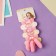 Hair gum "Tenderness" (set 6 pcs) Bunny, pink