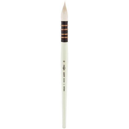 Cossack brush, round, gamut "Aries" No. 10, French mount, short handle-1