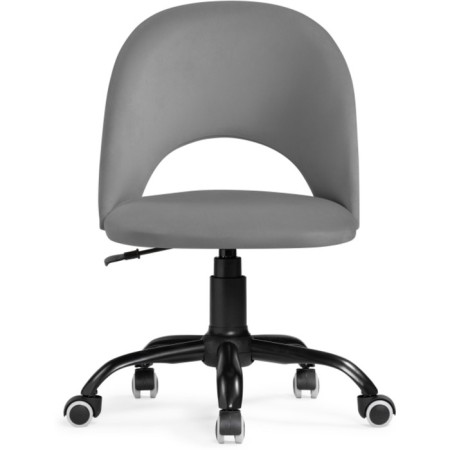 Computer chair Irre Metal/velor, black/gray 56x60x87 cm-1