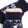 Baby mittens, dark blue color, size 14 (4-6 years)