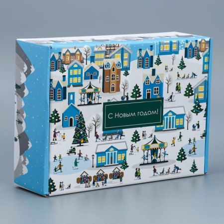 Folding box "City", 30.7 x 22 x 9.5 cm, new year-3