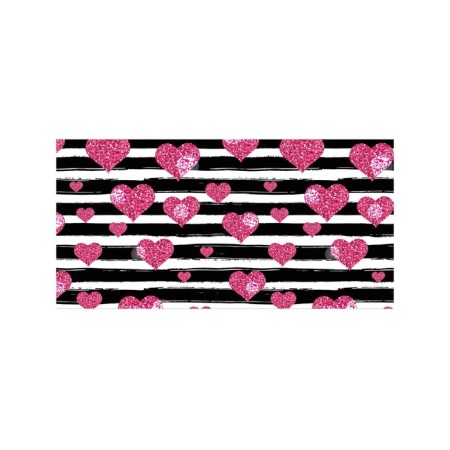 Basket for toys "hearts and strips, size 35x50 cm-1