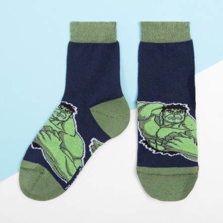 Children's socks "Hulk", Avengers, 16-18 cm
