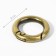 Karabin ring, d = 13/20 mm, thickness - 3.5 mm, 5 pcs, bronze color