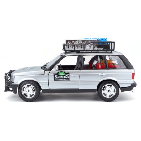 BBURAGO LAND ROVER, DIE-CAST, 1:26, opening doors, silver color-8