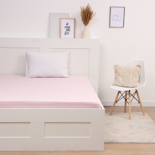 Knitted sheet on the elastic band 140x200x20cm Pink cake, 120g/m HL100%