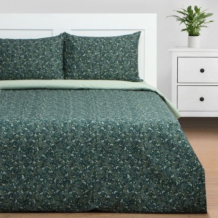 Bed linen Ethel Duet Small Leaves, 143x215 cm 2 pcs, 220x240 cm, 50x70 cm 2 pcs, Poplin-2