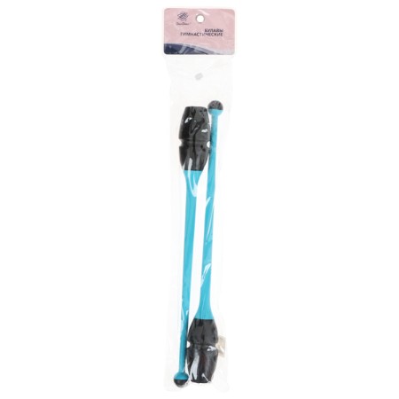 Bulas for rhythmic gymnastics inserted Grace Dance, 41 cm, blue/black color-7